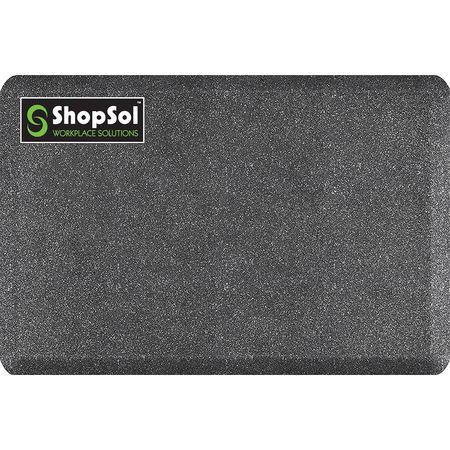 SHOPSOL Anti-Fatigue Supreme Mat, 3"x2", Mosiac Steel 1010646